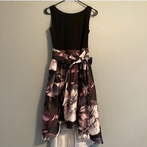 Purple Floral Hi-Low Dress
